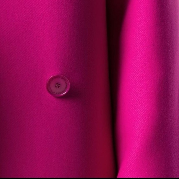 Stella McCartney Double Breasted Mid-Length Coat. Fuchsia. Sz. 42 IT / 6-8 US - Picture 4 of 10